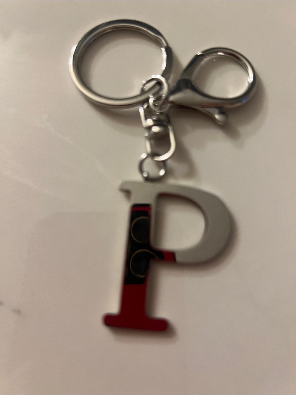 Silver Letters Keychain Charm - Women's Accessories - Picture 8 of 15